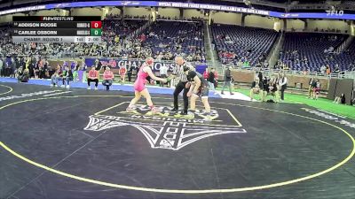 Girls-170 lbs Champ. Round 1 - Addison Roose, Romeo Hs Girls vs Carlee Osborn, Marcellus Hs Girls