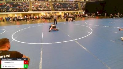 7th - 8th grade - 88 Champ. Round 2 - Boston Burrows, Sebolt Wrestling Academy vs Jackson Draheim, Moen Wrestling Academy