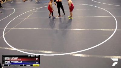 190 lbs Round 1 - Storm DCamp, Frontier Wrestling Club vs Raizo Fitzgerald, Minnesota