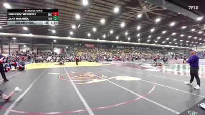 91 lbs Quarterfinal - Zara Himanga, BERESFORD vs Jennessy Messerly, Lockwood Wrestling Club
