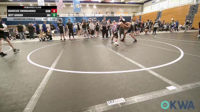 106 lbs Quarterfinal - Marcus Hernandez, ARDMORE TAKEDOWN CLUB vs Jett Greer, Shelton Wrestling Academy