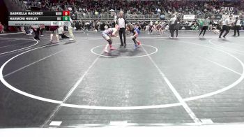 145 lbs Quarterfinal - Gabriella Hackney, Wayne Falcons vs Harmoni Hunley, Big Rapids Cardinals