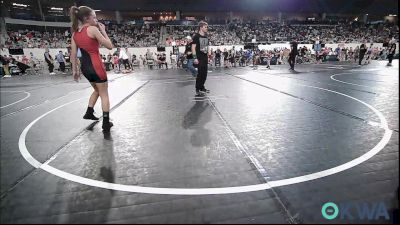 98 lbs Round Of 16 - Ella Kennedy, Cowboy Wrestling Club vs Bristol Walters, Elgin Wrestling