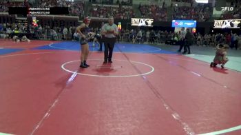 130 lbs Champ. Round 1 - Brynley Butler, Snake River Youth Wrestling Cl vs Kinsley Birdrattler, Browning Indians