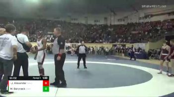 6A-132 lbs Cons. Semi - Jayden Alexander, Owasso vs Mitchell Borynack, Edmond Memorial