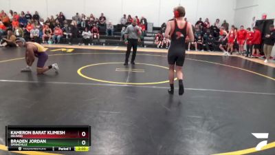 JV-9 lbs Round 1 - Kameron Barat Klimesh, Oelwein vs Braden Jordan, Springville