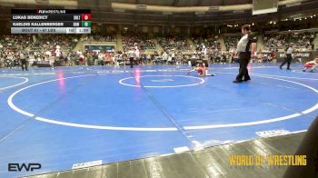 67 lbs Round Of 32 - Lukas Benedict, Sebolt Wrestling Academy vs Kaeldis Kallenberger, RAW Wrestling Club