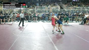 125 lbs Champ. Round 1 - Genesis Escorcia, Freedom vs Savanna Porter, St. John Neumann