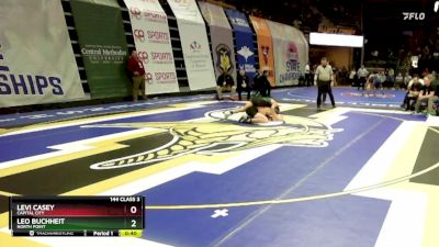 144 Class 3 lbs Cons. Round 2 - Levi Casey, Capital City vs Leo Buchheit, North Point