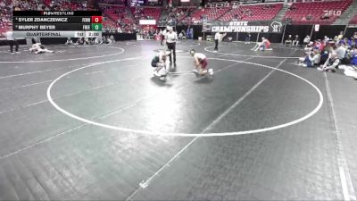 D2-150 lbs Quarterfinal - Syler Zdanczewicz, Fennimore vs Murphy Beyer, Freedom