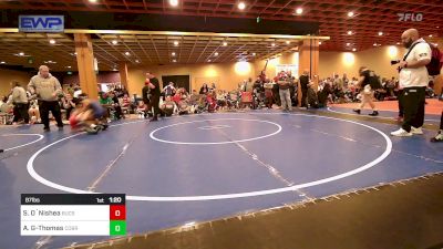 87 lbs Semifinal - Satchel O`Nishea, Buccaneer Wrestling vs Angel Gutierrez-Thomas, Cobra Kai Elite Wrestling