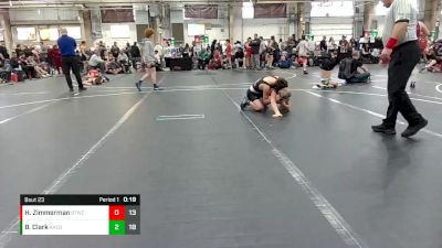 84 lbs Round 6 (8 Team) - Hugh Zimmerman, BTWC vs Brody Clark, AACO Allstars