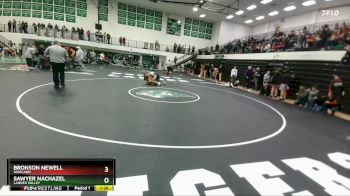 150 lbs Champ. Round 2 - Sawyer Nachazel, Lander Valley vs Bronson Newell, Worland