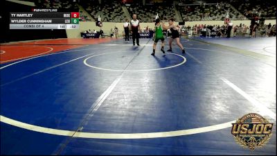 85 lbs Consi Of 4 - Ty Hartley, Husky Wrestling Club vs Wylder Cunningham, Lexington
