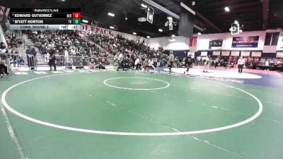 150 lbs Cons. Round 2 - Wyatt Horton, Temecula Valley vs Edward Gutierrez, Heritage