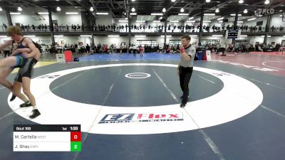140A lbs Rr Rnd 2 - Marco Cartella, Western Reserve Academy vs Justin Shay, Empire Wrestling