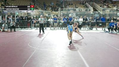100 lbs Cons. Semi - Rylee Beville, Cocoa Beach vs Aniyah Whayne, Osceola (Kissimmee)