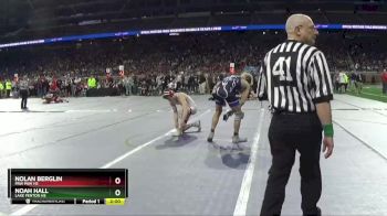D2-150 lbs Champ. Round 1 - Noah Hall, Lake Fenton HS vs Nolan Berglin, Paw Paw HS