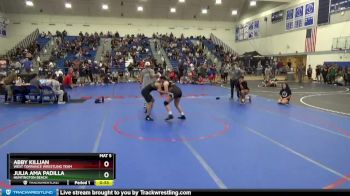 143 lbs Round 2 - Abby Killian, West Torrance Wrestling Team vs Julia Ama Padilla, Huntington Beach