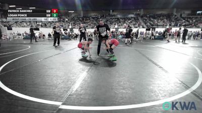 70 lbs Semifinal - Patrick Sanchez, Raw Wrestling Club vs Logan Ponce, Raw Wrestling Club