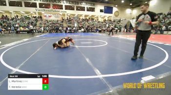 98 lbs Round Of 16 - Luna Martinez, Concede Nothing vs Tayla Heredia, Wasco Wrestling