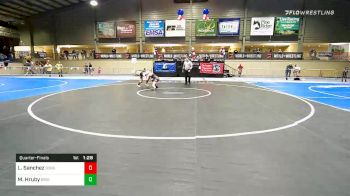 100 lbs Quarterfinal - Loyola Sanchez, Borger Youth Wrestling vs Matilda Hruby, Brighton WC