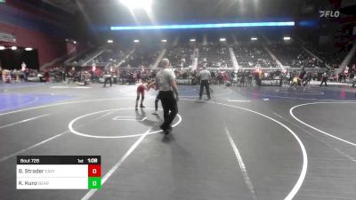 86 lbs Semifinal - Bo Strader, Eastside United vs Kace Kunz, Bear Lake WC