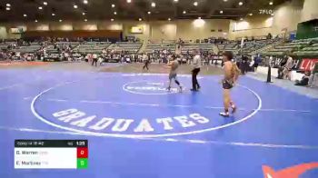 126 lbs Consi Of 16 #2 - Derek Warren, Merced Bears WC vs Elijah Martinez, Tulare Titans Wrestling