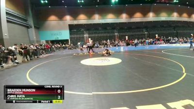 132 lbs Cons. Round 3 - Braeden Munson, Battle Ground vs Chris Maya, El Dorado HS (Placentia)