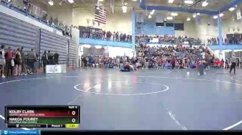 160 lbs Quarterfinal - Nakoa Fouret, Columbia High School vs Kolby Clark, South Fremont High School