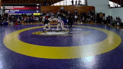 180 lbs Quarterfinal - Madison Sandquist, Sacred Heart vs Abby Williams, Elmira College