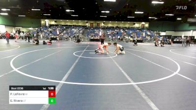 132 lbs Consi Of 32 #2 - Preston LeFevre, MI vs Geronimo Rivera, UT