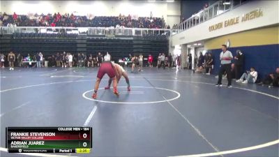 184 lbs Champ. Round 1 - Frankie Stevenson, Victor Valley College vs Adrian Juarez, Bakersfield