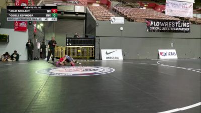 Intermediate Girls - 57 lbs 3rd Place Match - Jolie Schlaht, Terminators Wrestling Club vs Gisele Espinosa, Yucaipa Thunder Wrestling Club