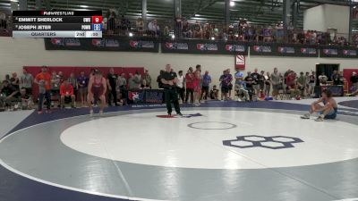 79 lbs Quarters - Emmitt Sherlock, Cavalier Wrestling Club vs Joseph Jeter, Position Wrestling