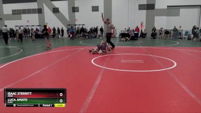 85 lbs Semifinal - Luca Amato, CLFO vs Isaac Sterritt, PERK