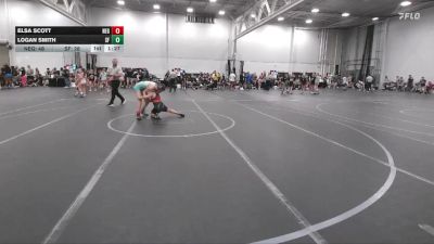 98 lbs Round 1 (4 Team) - Logan Smith, Sly Fox vs Elsa Scott, New England Gold
