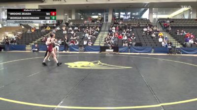 124 lbs Quarterfinal - Brooke Zejada, Texas Woman`s University vs Morgan Maschmann, Fort Hays State