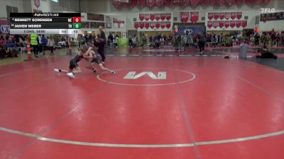 85 lbs Cons. Semi - Jaiven Weber, Team Nazar vs Bennett Sorensen, MN Elite