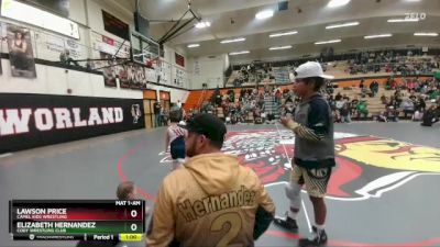 62 lbs Round 2 - Elizabeth Hernandez, Cody Wrestling Club vs Lawson Price, Camel Kids Wrestling