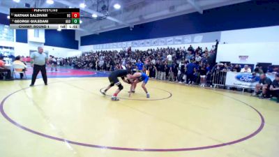 144 lbs Champ. Round 1 - Nathan Saldivar, Rancho Cucamonga vs Georgii Guledani, Agoura