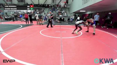 92 lbs Consolation - Liam Sherrell, Greenwood Wrestling Academy vs Zaiden Wilson, HURRICANE WRESTLING ACADEMY