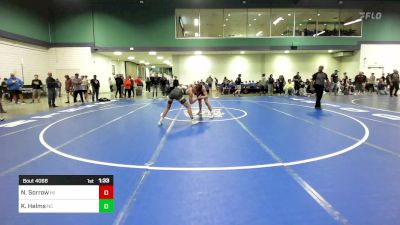 126 lbs Round Of 128 - Nicholas Sorrow, MI vs Kaden Helms, NC