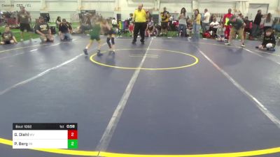 55-B lbs Consi Of 16 #2 - Gage Diehl, WV vs Parker Berg, PA