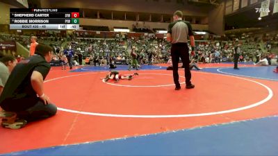 49 lbs Semifinal - Robbie Morrison, Panther Youth Wrestling-CPR vs Shepherd Carter, Searcy Youth Wrestling