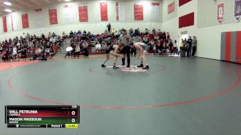 106 lbs Cons. Semi - Will Petrunia, Canfield vs Mason Massouh, Revere