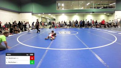 65 lbs Quarterfinal - Ryder Seidman, MD vs Leonidas Nicholas, FL