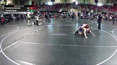 150 lbs Champ. Round 1 - Gustavus Becher, Norris Wrestling Club vs Colton Sake, Yutan Wrestling Club