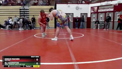 285 lbs Cons. Round 6 - Eli Addington, Perry Meridian Wrestling Club vs Angus Machen, Tell City