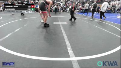 130 lbs Quarterfinal - Annix Smith, Kiefer Youth Wrestling Club vs Channing Dunn, Kingfisher YellowJackets